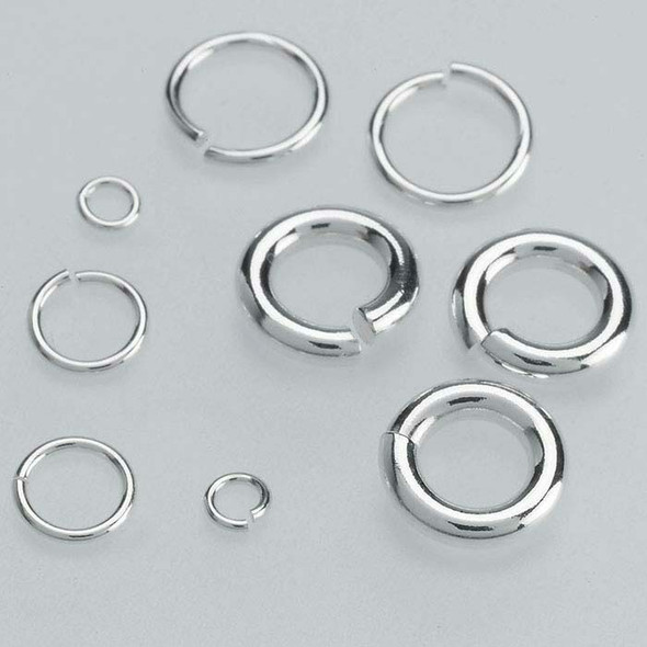 Sterling Silver 18ga Round Jump Ring | 10mm OD | 8mm ID | Sold by