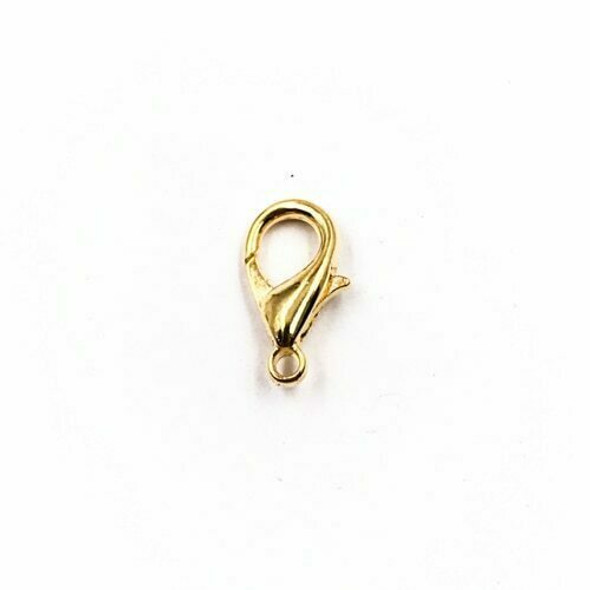 Base Metal Gold Finish Teardrop Lobster Clasp 7x14mm | Sold by Pc | XZ160