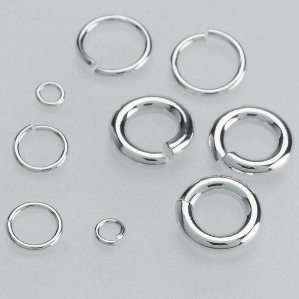 Sterling Silver 22ga Round Jump Ring | 5.2mm OD | 4mm ID | Bulk