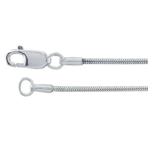 Sterling Silver 1mm Round Seamed Snake Chains 16" | Sold by Pc | 61310016