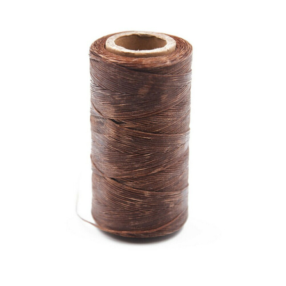 Nylon Cord Coated in Wax 1 mm | Brown | Sold by 220m Spool | NWS04