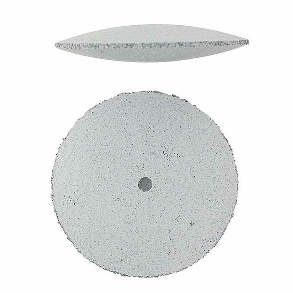 Silicone Knife-Edge Polishing Wheel | White/Coarse | Sold by 100pcs | 654207189589