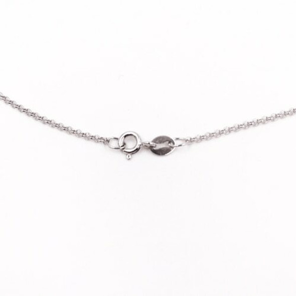 Platinum-plated 925 Sterling Silver Rolo Chain | Sold by Each | Width:1.6mm Length: 20" | BY008