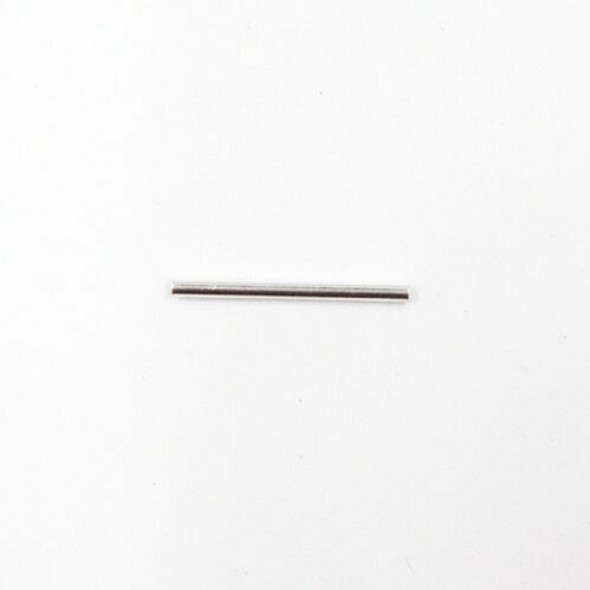 Sterling Silver Bead | Short Straight | 2cm L | 1.5mm OD | 1mm ID | ZT0502