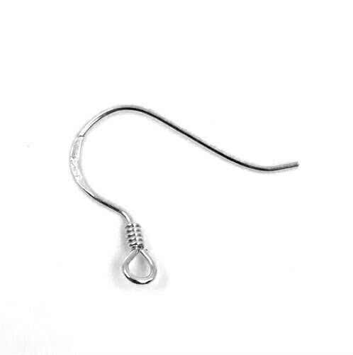 925 Sterling Silver Ear Wire Hook | Sold by Pair | ZT0701