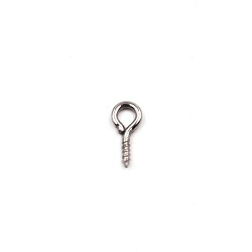 Base Metal Nickle Finish Screw Bail 4.5mm ring | Sold by Pc | XZ230B45