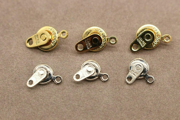 Snap Clasp Platinum Finishing 7mm | Sold by Each | PATS7