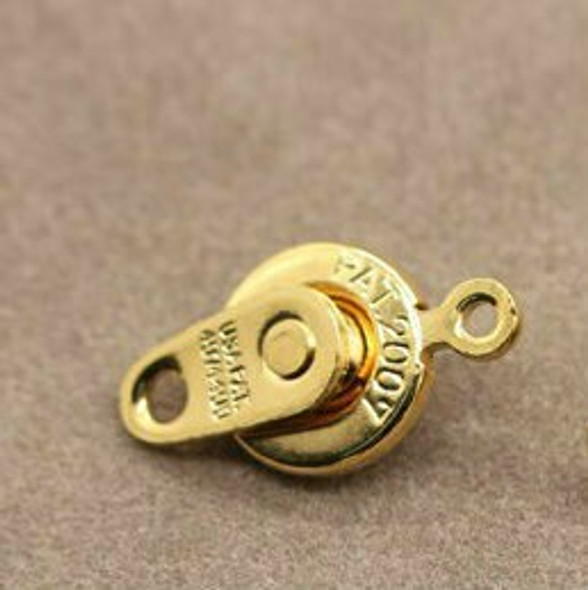 Snap Clasp 14K Gold Plated 7mm | Sold by Each | PATG7