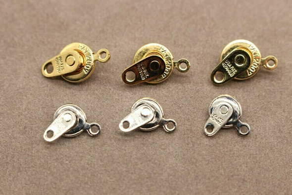 Snap Clasp 14K Gold Plated 7mm | Sold by Each | PATG7