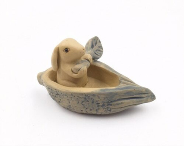Yixing Tea Pet | Bunny in a Boat | 88808