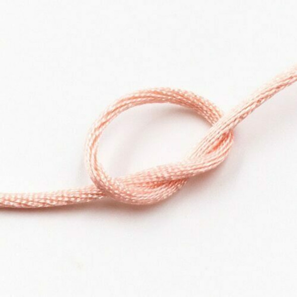 Knotting Cord (Korean Silk) | 2 mm dia. | Light Pink | Sold by Metre | CYM28