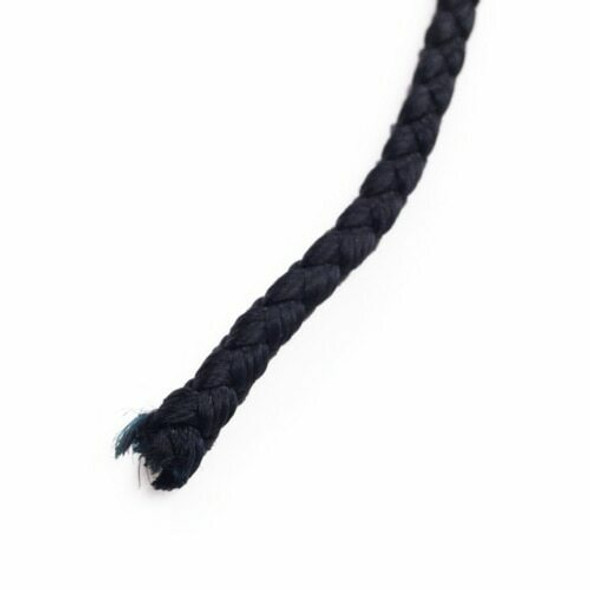 Dragon Braided Cord | 4 mm dia. | Black | Sold by Metre | CYM02