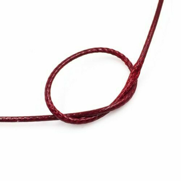 Glossy Braided Cord | 1 mm dia. | Blood Red | Sold by Metre | CYM69