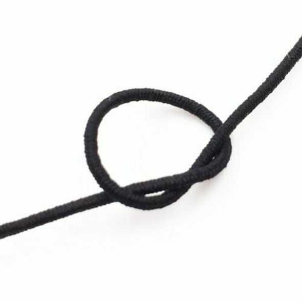 Elastic Cord | Black | 1.0 mm dia. | Sold by Metre | CYM118