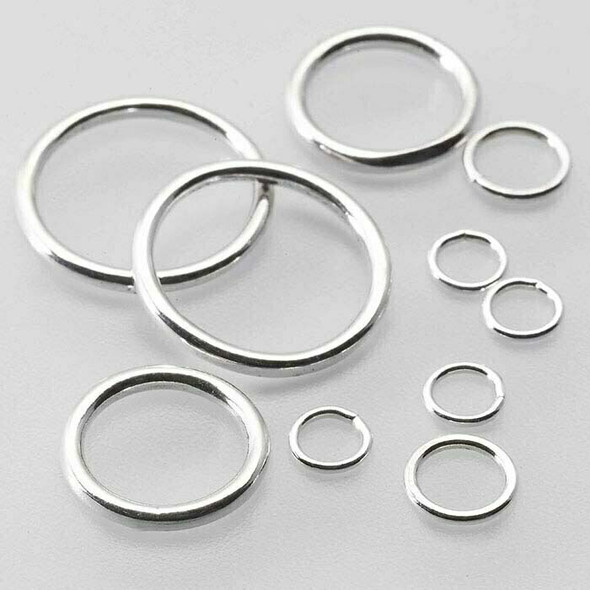 Sterling Silver 20ga Round Closed Ring | 7mm OD | 5.2mm ID | Sold by Each |  693403