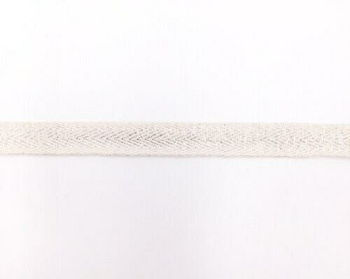 Silver Shimmer Cotton Twill Tape | Medium (1.5cm) |  Sold by Metre | CTTS15