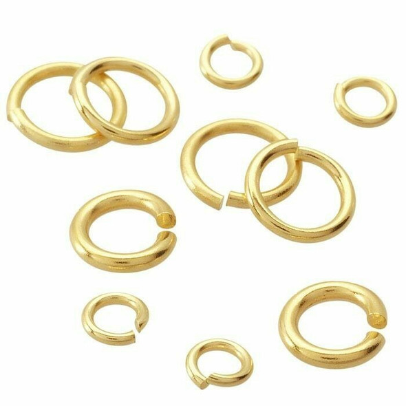 18K Yellow Gold 20ga Round Jump Ring | 3.7mm OD | 2.4mm ID | 650353