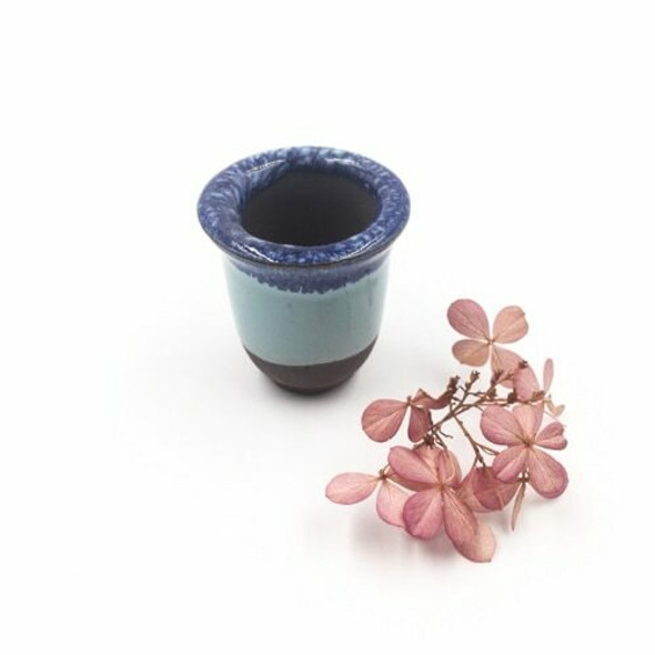 Mini Plant Pot | 4.5 x 4 cm | Blue Dip | XXZ36
