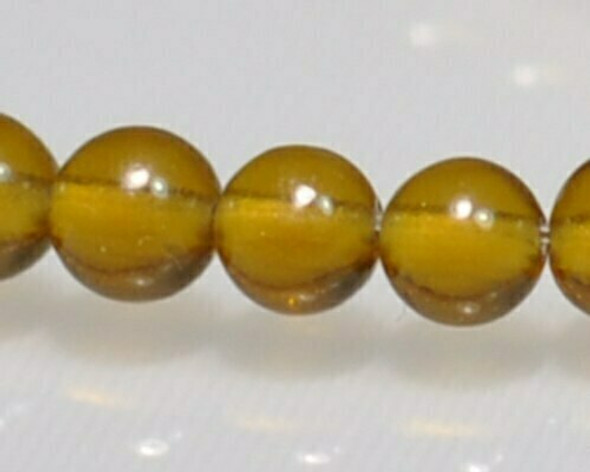 Round Citrine Beads 4mm | Sold by 1 Strand(7.5") | BS0061
