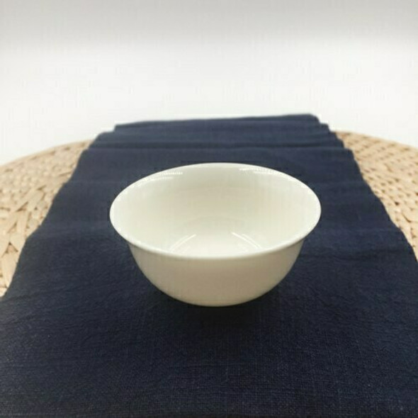 Porcelain Teacup | Curved Lip, Flat Foot | C03