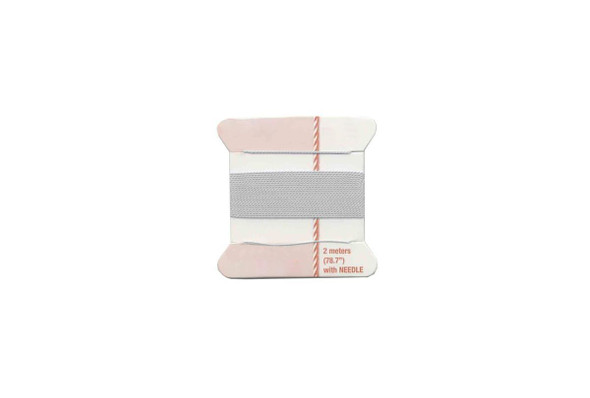 Grey Silk Beading Cord | Sizes 1-8 | 68.18