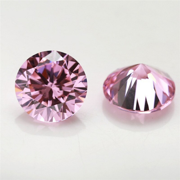 5A Pink CZ | Round Faceted | H1901C