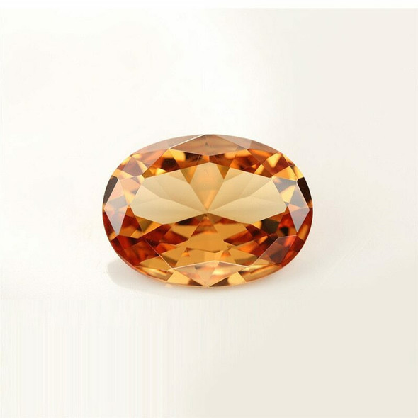5A Champagne CZ | Oval Faceted | H1902B