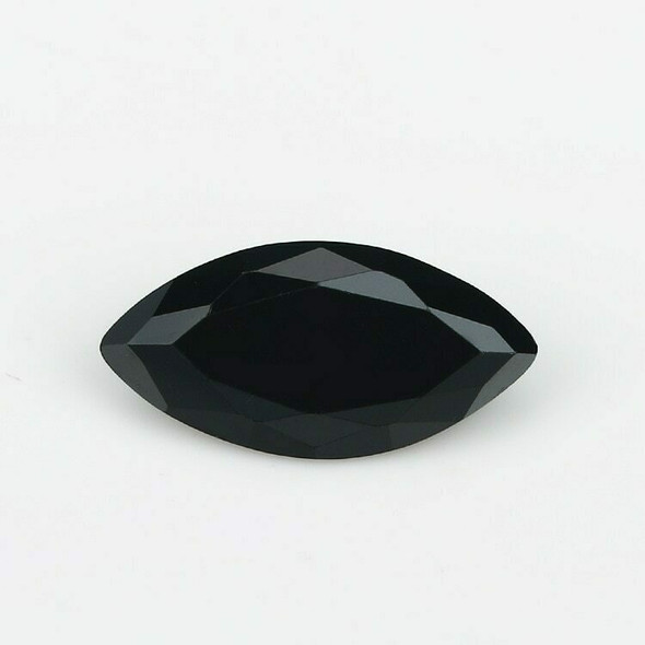 5A Black CZ | Marquise Faceted | 6x12mm | H190212