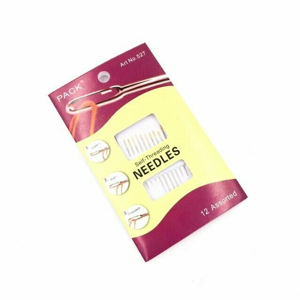 Self-Threading Sewing Needles | Set of 12 | H197618