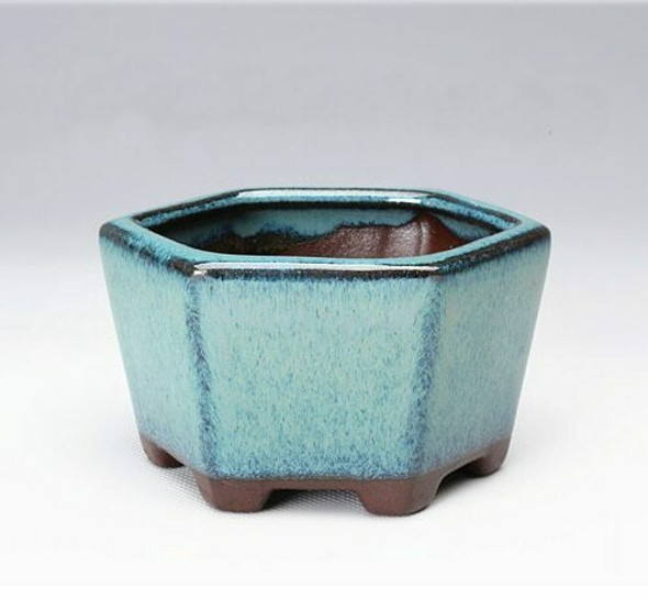 Blue Facet Plant Pot | 9 x 9 x 5.5 cm | H198104