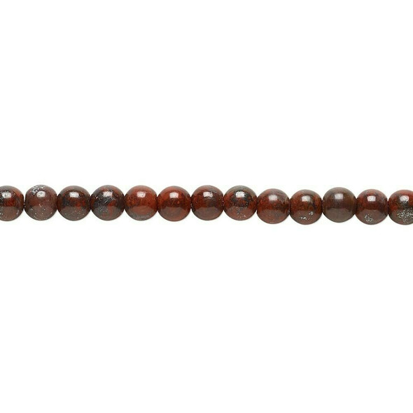 Round Golden Swan Jasper Beads 4mm | Sold by 1 Strand(16") | BS00702