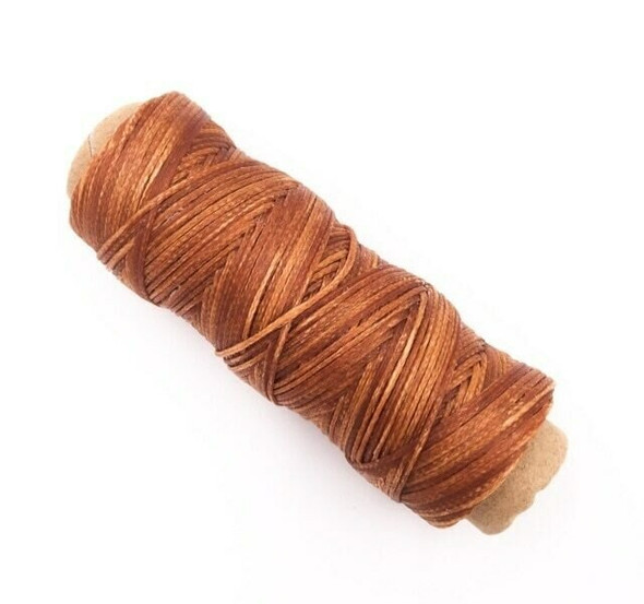 1.5mm Waxed Nylon Cord | Fox Brown | Sold By 50m Spool | NCFB15