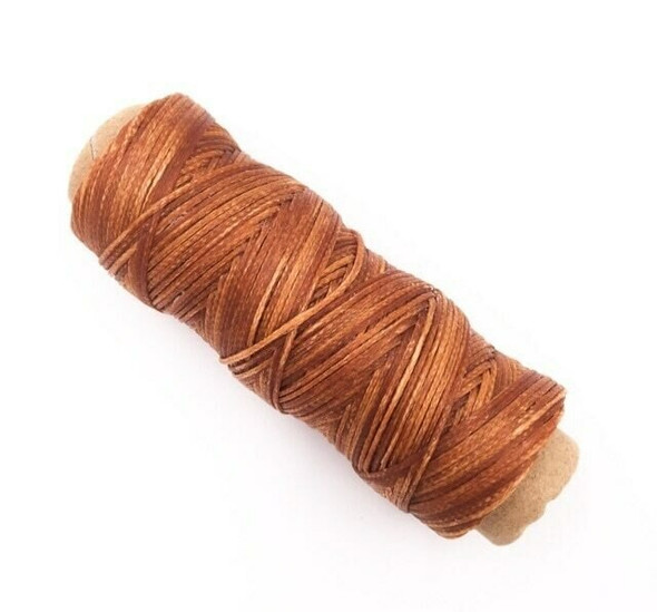 2mm Waxed Nylon Cord | Fox Brown | Sold By 50m Spool | NCFB20