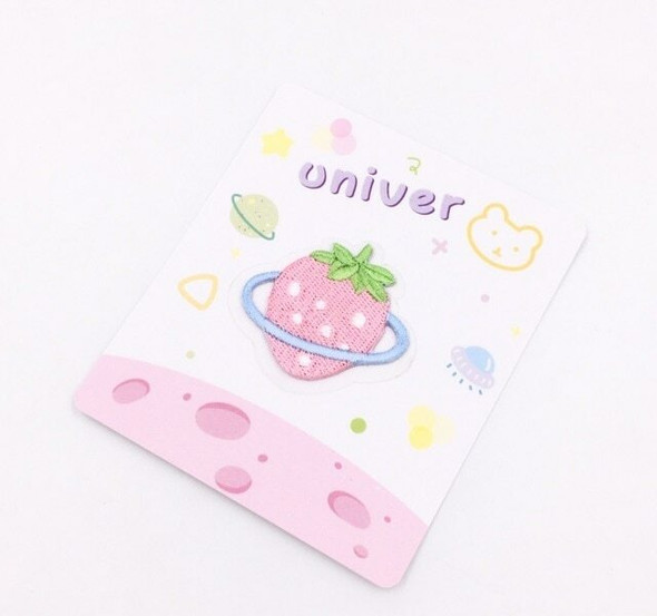 Iron-on Embroidery Patch | Strawberry Saturn | EP024