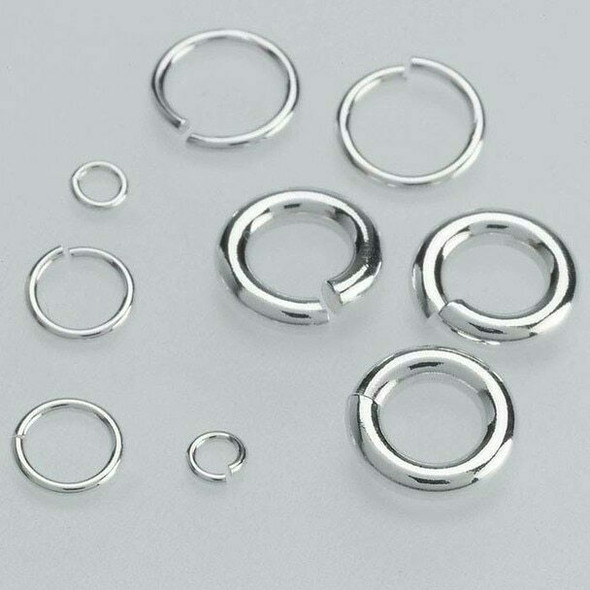Sterling Silver 22ga Round Jump Ring | 6.2mm OD | 5mm ID | Bulk Prc Avlb | Sold by 50 Pcs | 695067/50EA