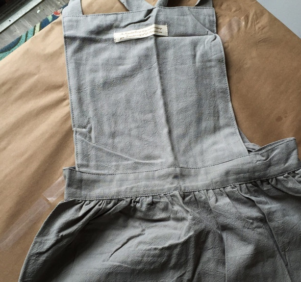 Washed Cotton Apron | Soft Blue | H20201024 - Yu Yo The Artists 