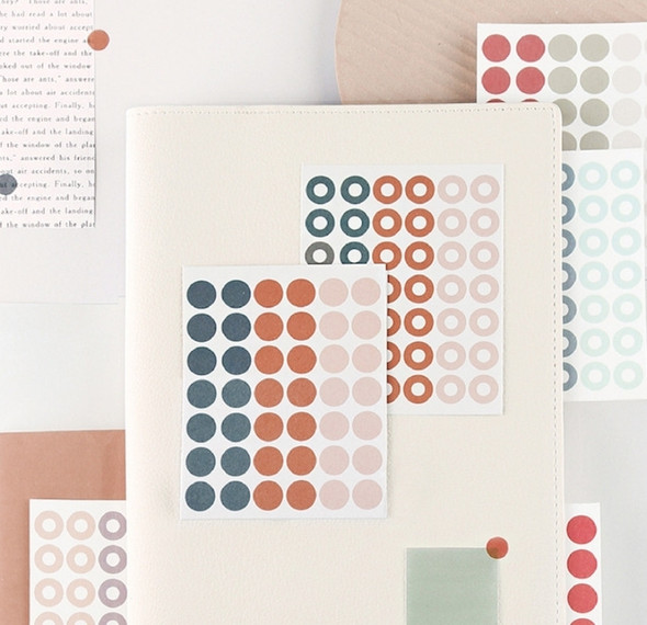 Note For | Washi Dot Stickers | 6 Styles | H20201640-45