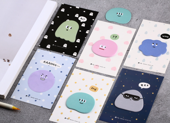 Cute Emoticon Sticky Notes | 6 Styles | H20201646-51