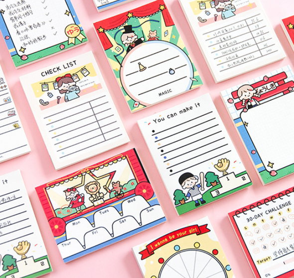 Scheduling Memo Pads | 8 Styles | H20201532-39