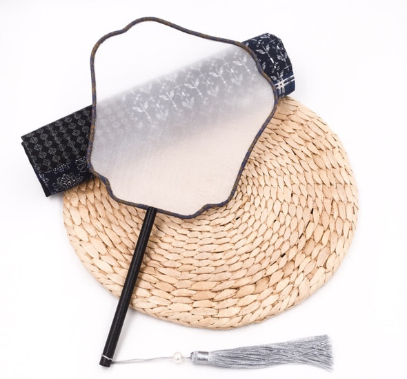 Silk Fan | Flying Fairy (Blue)| Black Handle | H2021031