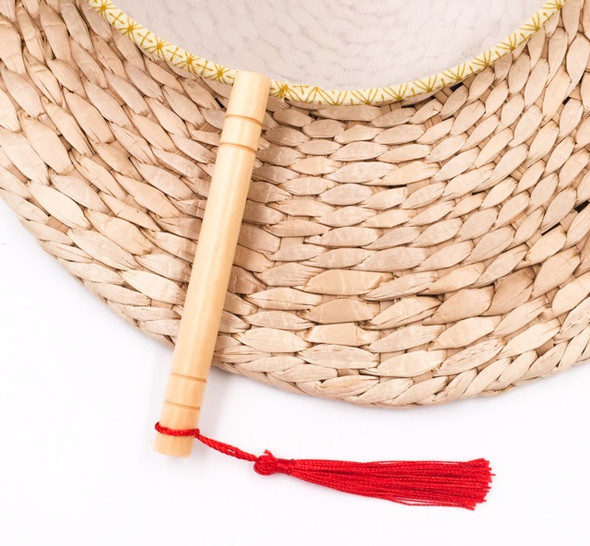 Silk Fan | Round (Yellow) | Beech Handle | H2021034