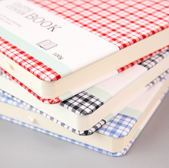 Gingham Cloth Cover Notebook | 4 Colours | H20201761