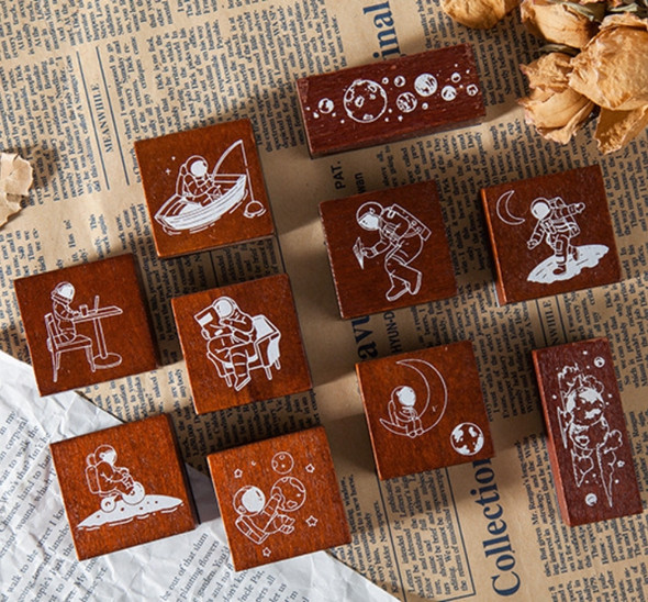 Spaceman Rubber Stamps | 3 Styles | H2021630-32