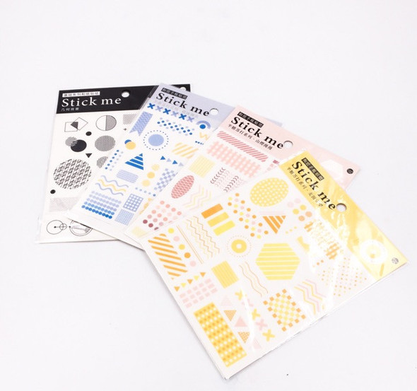 InFeelMe Washi Geometric Stickers | 4 Colours | H2021653