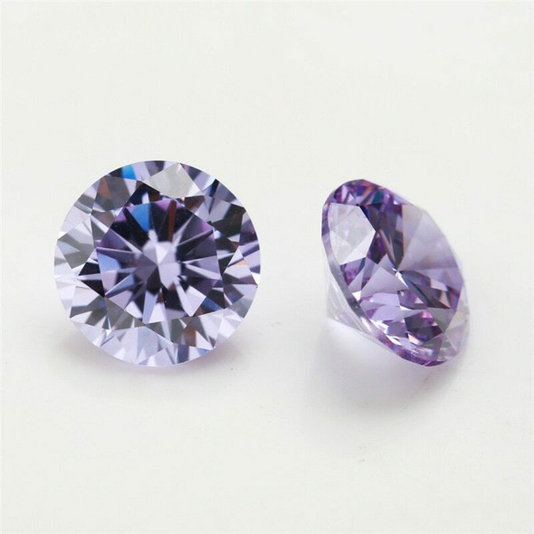 5A Lavender CZ | Round Faceted | 10pc Pack | H1901B/10EA