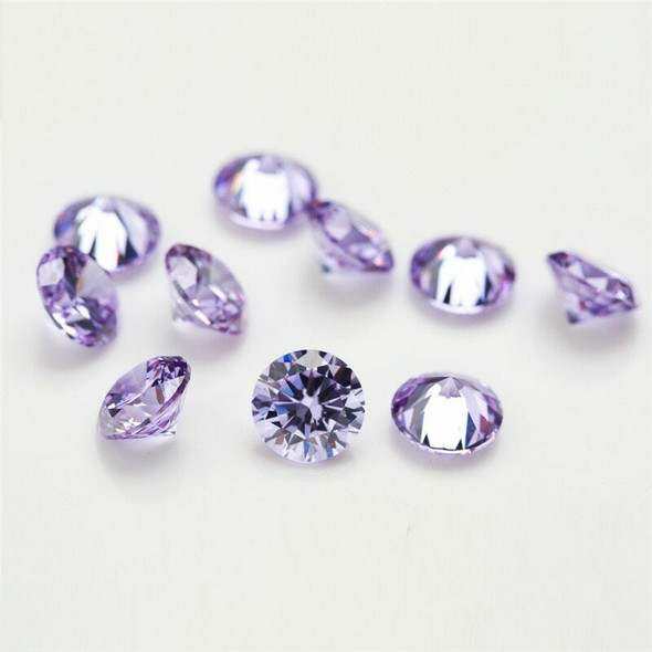 5A Lavender CZ | Round Faceted | 10pc Pack | H1901B/10EA
