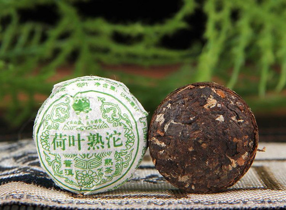 Lotus Leaf Cooked Puerh | Mini Cake | Sold by Each | LT120