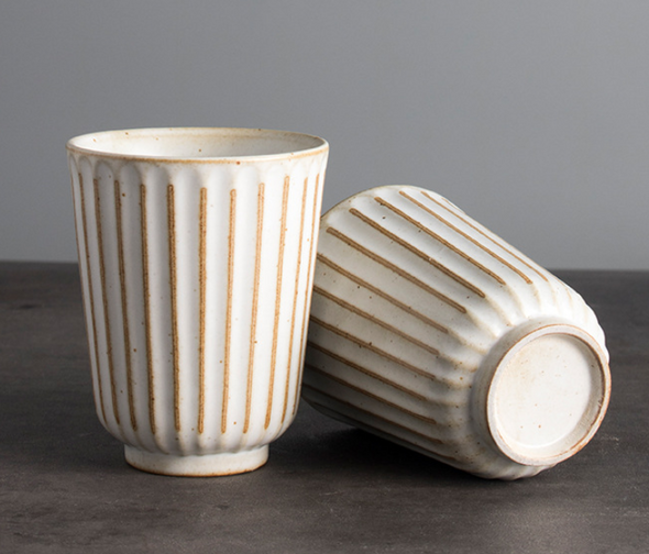 Striped Ceramic Tea Cup | 21421