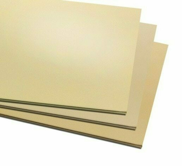 12x12" Brass Sheet | 18ga (1mm) | Half-Hard | MM0005