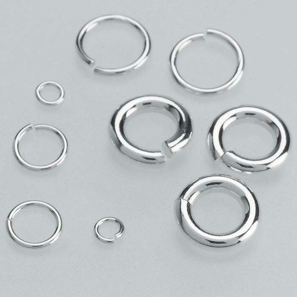 Sterling Silver 18ga Round Jump Ring | 10mm OD | 8mm ID | Sold by 20Pcs | 689316/20EA